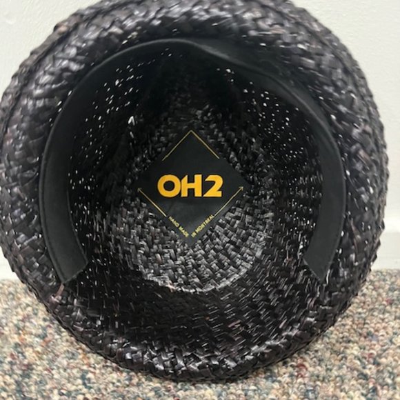 Mens OH2 straw hat, Color dark brown - Picture 2 of 2